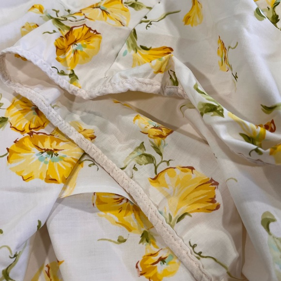 Vintage 70's Pequot "Morning Glory" Fitted Twin Sheet Golden Flower Print - Picture 3 of 5